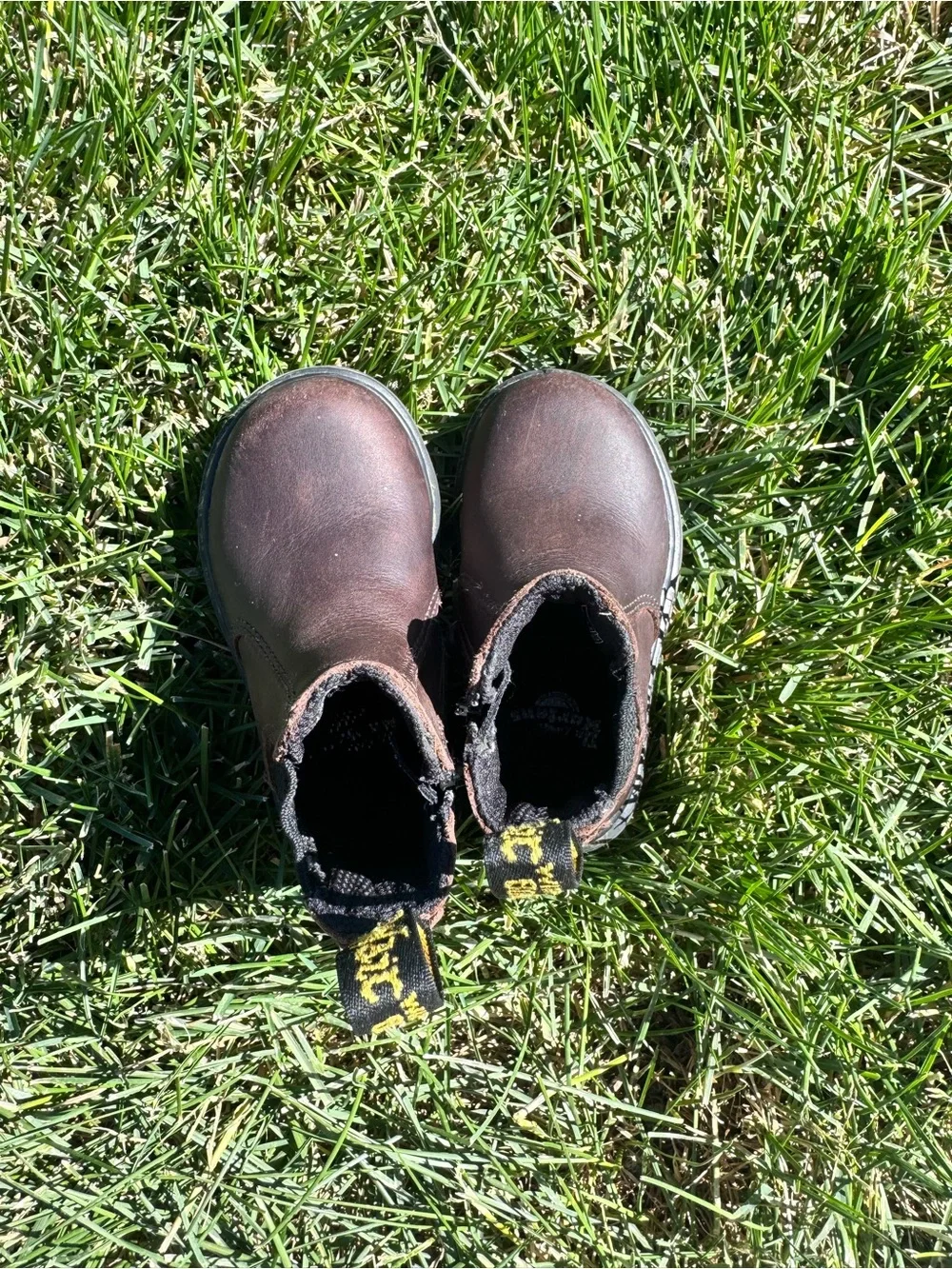 Dr. Martens Toddler Brown Leather Chelsea Boots Size 5 US EU 20